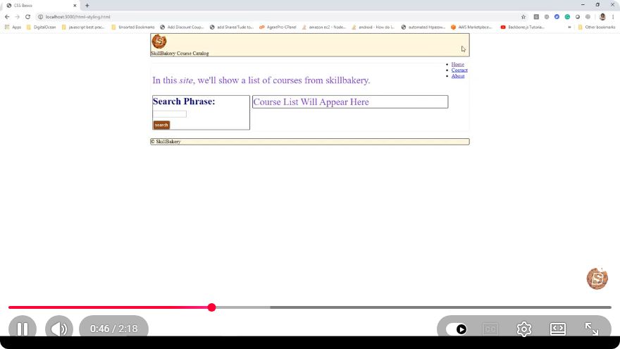 Screenshot from the tutorial