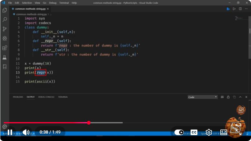 Screenshot from the tutorial