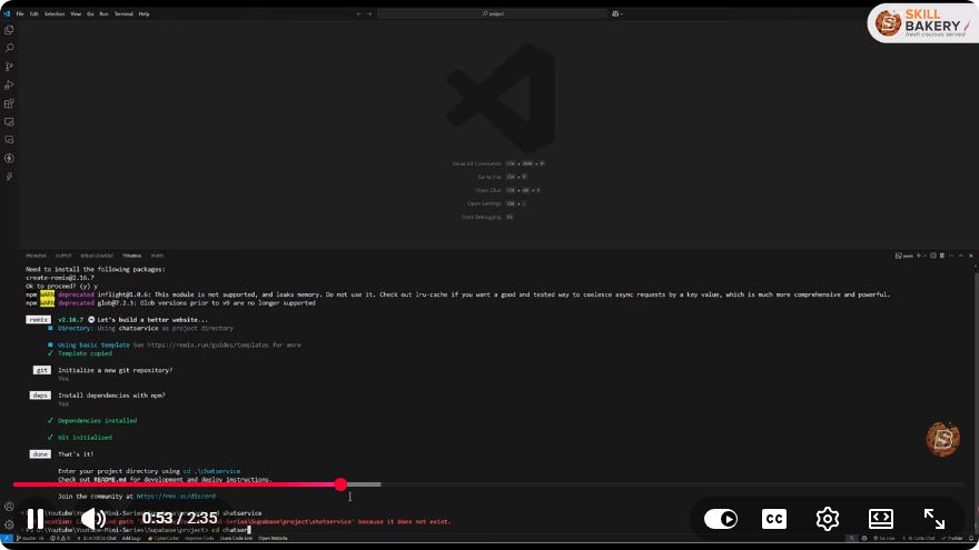 Screenshot from the tutorial