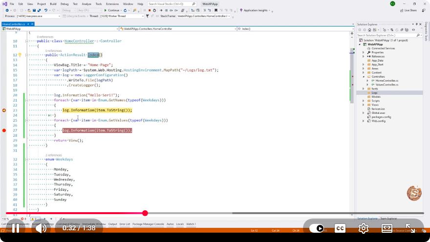 Screenshot from the tutorial