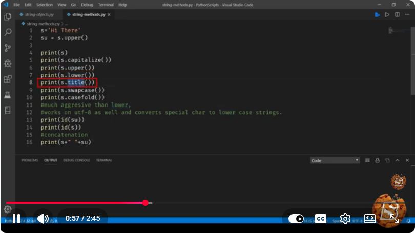 Screenshot from the tutorial