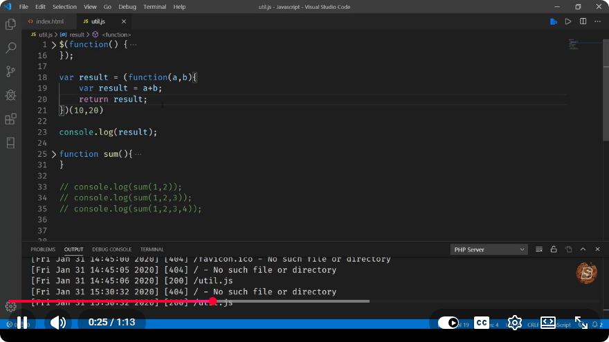 Screenshot from the tutorial