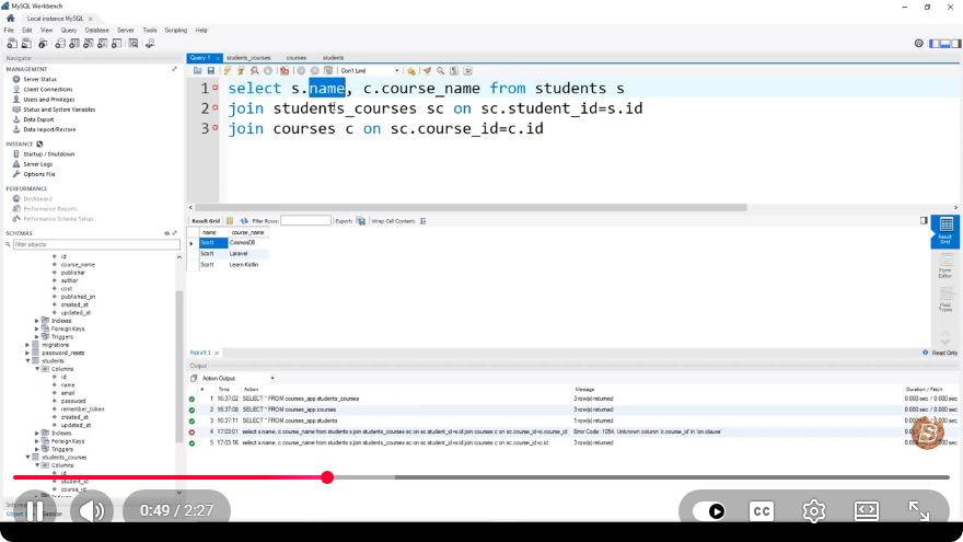 Screenshot from the tutorial