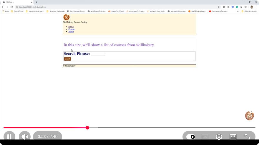 Screenshot from the tutorial