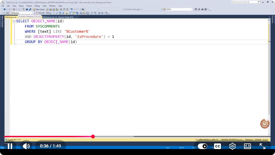 Screenshot from the tutorial