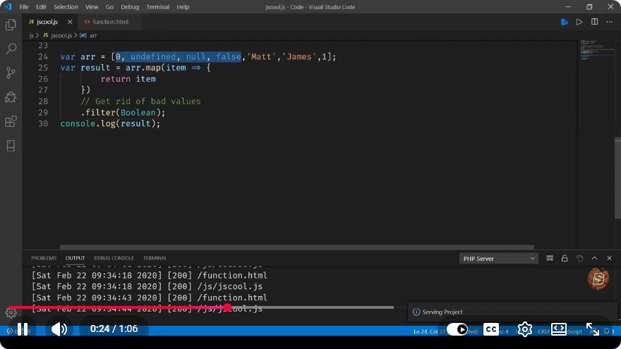 Screenshot from the tutorial