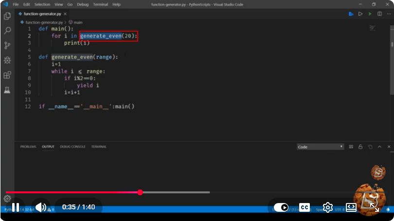 Screenshot from the tutorial