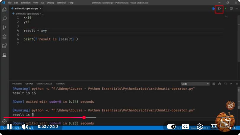 Screenshot from the tutorial