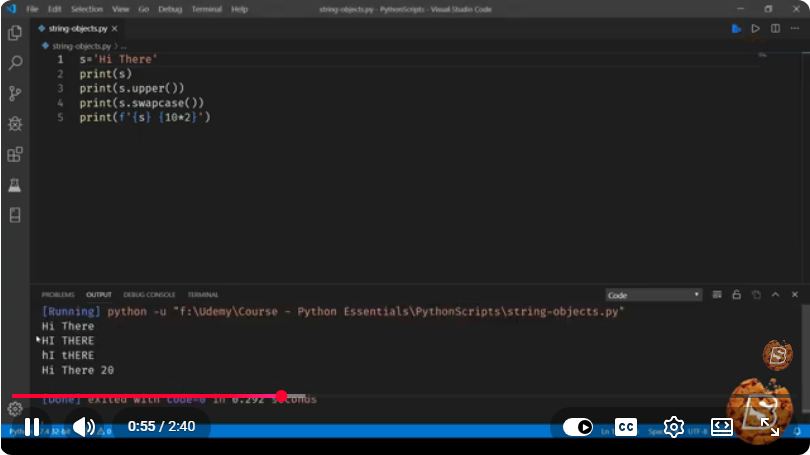 Screenshot from the tutorial