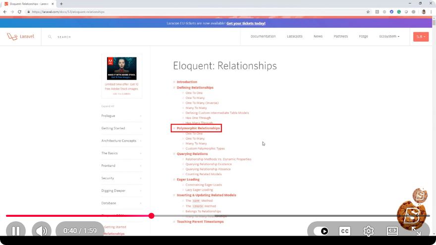 Screenshot from the tutorial