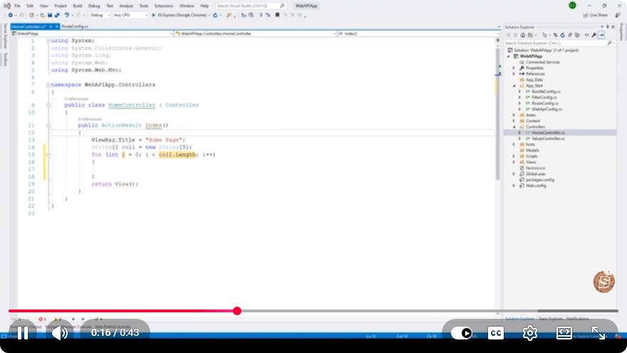 Screenshot from the tutorial