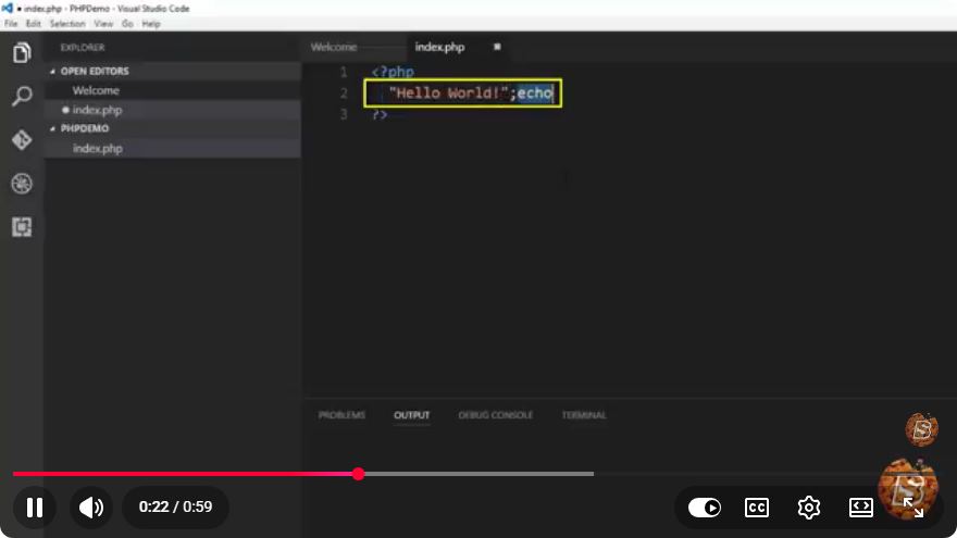 Screenshot from the tutorial