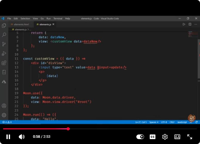 Screenshot from the tutorial