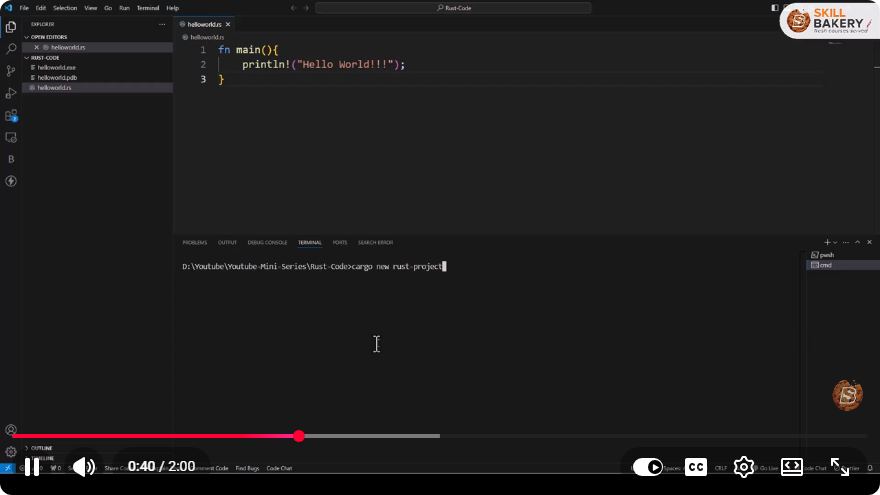 Screenshot from the tutorial