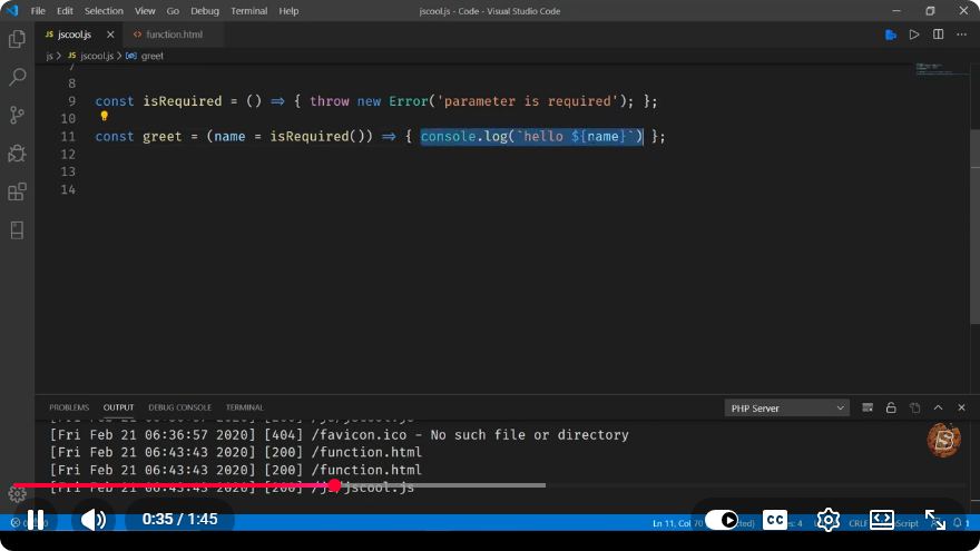 Screenshot from the tutorial