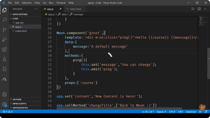 Another screenshot from the tutorial